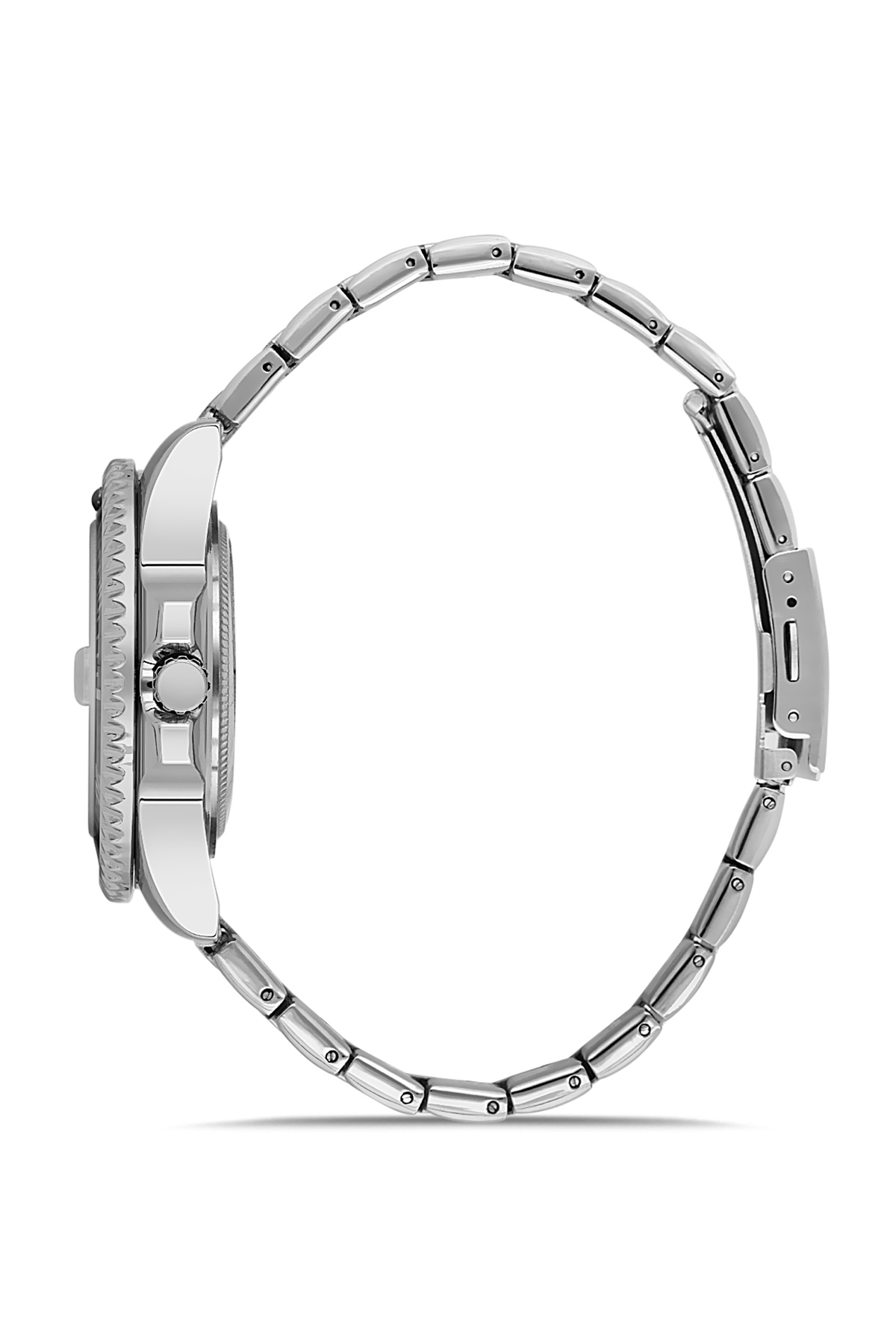 Mercek Takvimli Döner Kasa Erkek Kol Saati Gümüş Lacivert Renk Pl-0989E2X Lacivert-Gümüş Pl-0989E2X