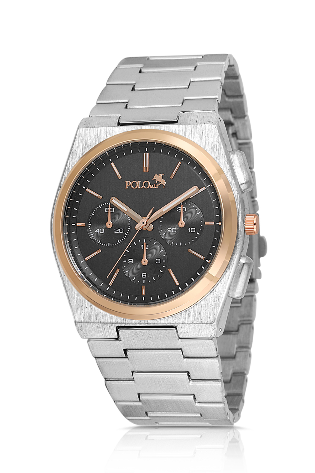 Spor Erkek Kol Saati Gümüş Siyah Bakır Renk Pl-0999E6X Siyah Pl-0999E6X