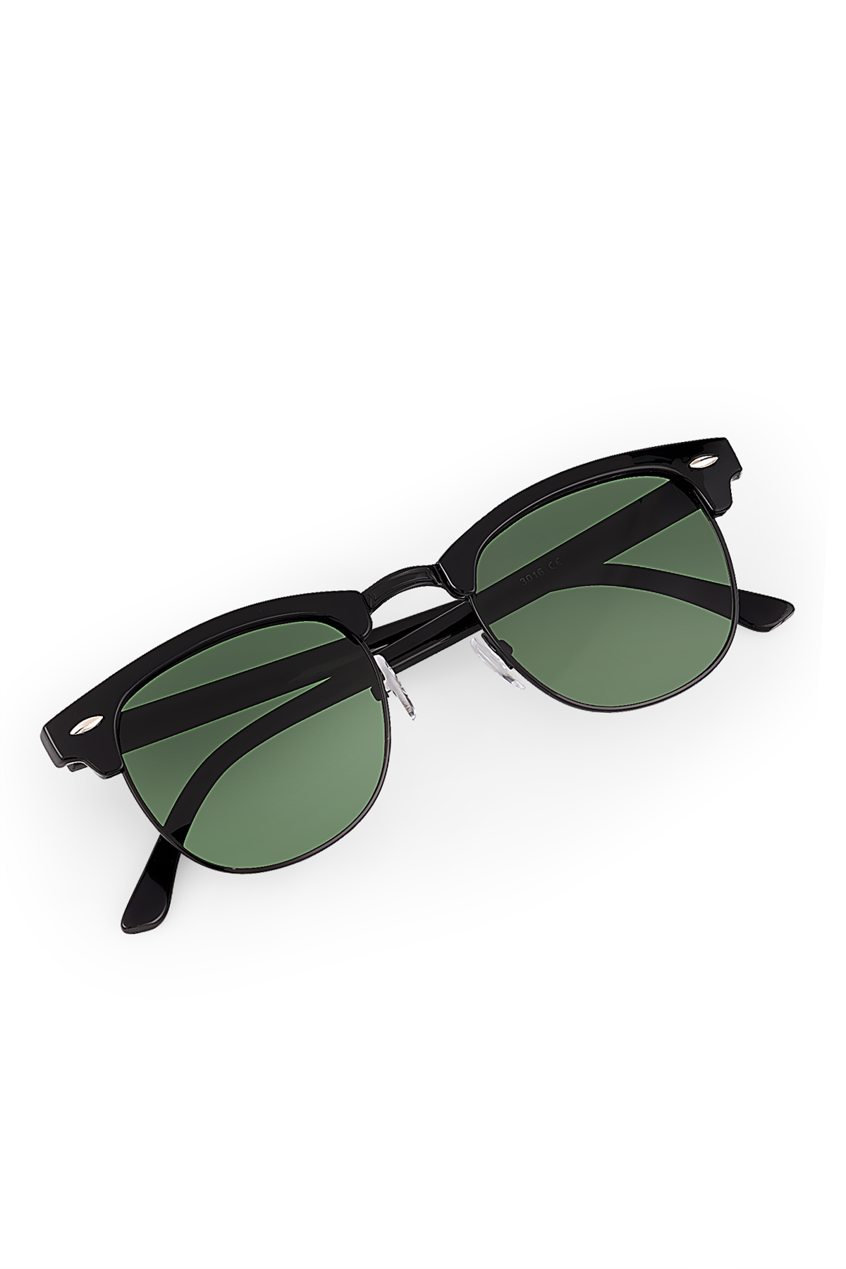 Unisex Güneş Gözlüğü Uv400 Koruma Bay Yeşil Renk Cam Ve Çerçeve Siyah Plg-2100C3 Yeşil Plg-2100C3