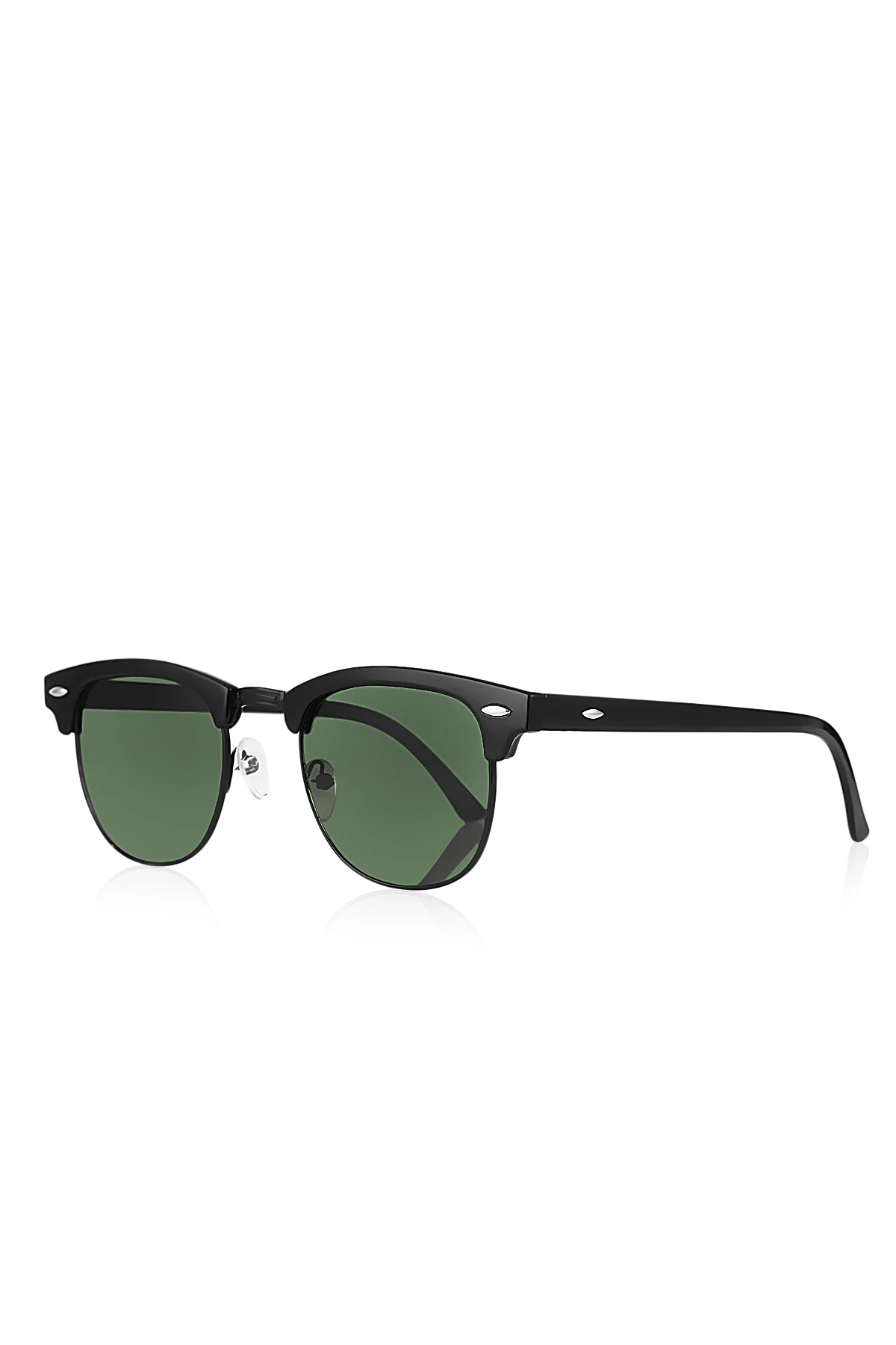 Unisex Güneş Gözlüğü Uv400 Koruma Bay Yeşil Renk Cam Ve Çerçeve Siyah Plg-2100C3 Yeşil Plg-2100C3
