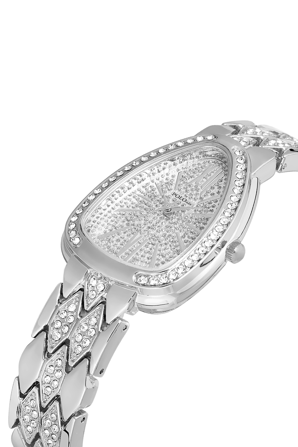 Yılan Desen Kol Saati Parfüm Seti Hediyelik Kutusunda Kombin Gümüş Renk St-2179S2 Gri St-2179S2