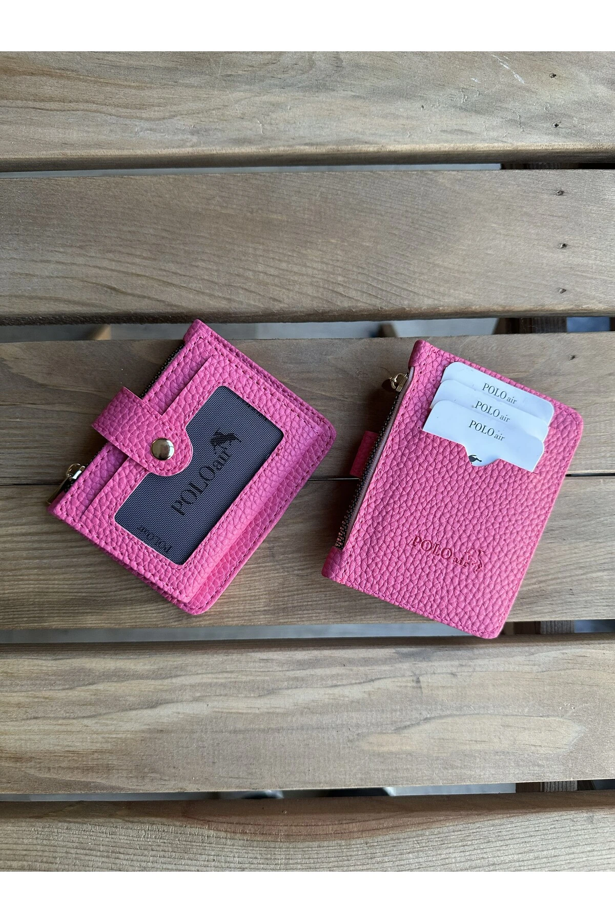 Fermuarlı Akordiyon Model Kartlık Pembe Renk Czn-710-P Pembe Czn-710-P
