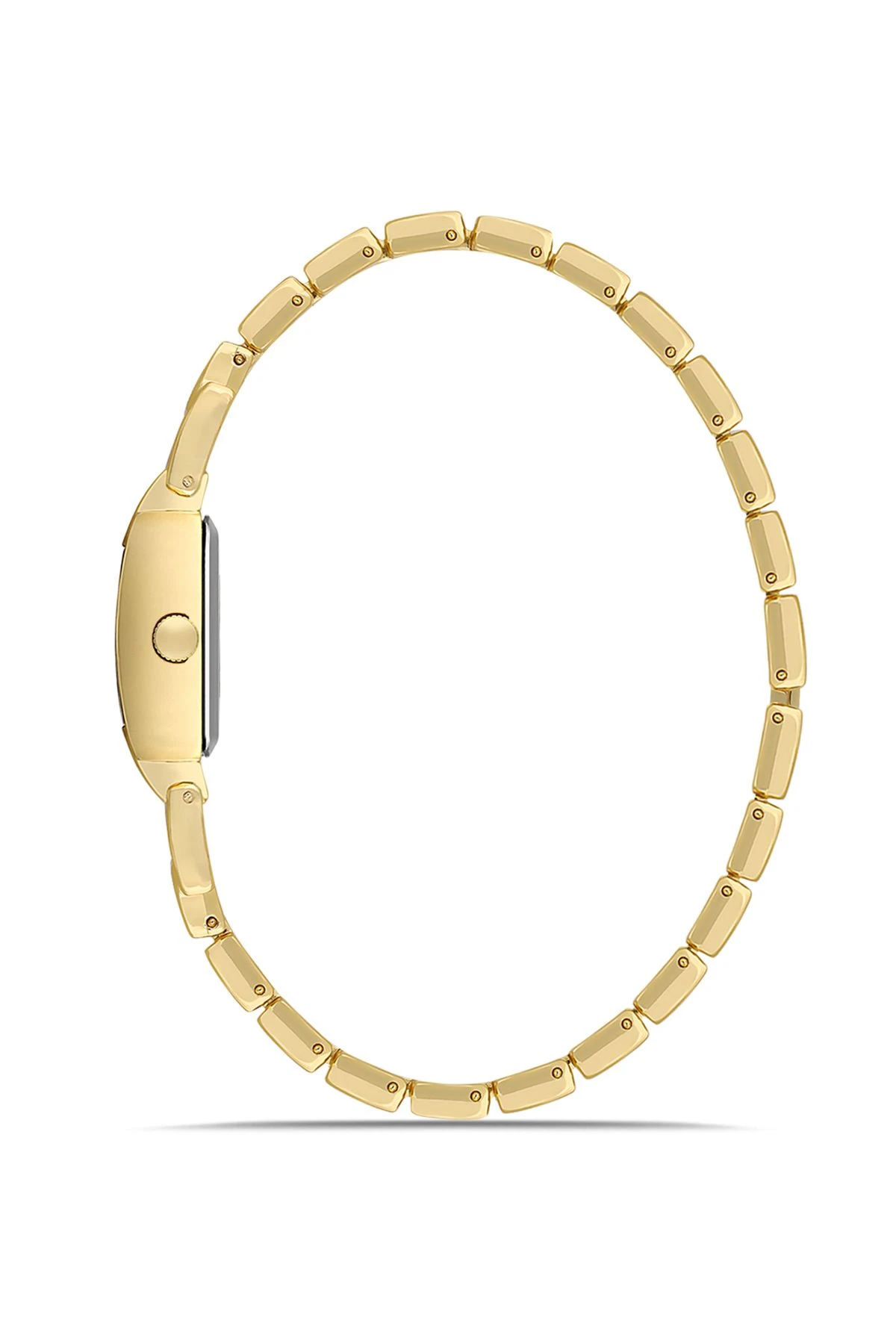 Kare Kasa Kadın Kol Saati Zirkon Taşlı Baget Bileklik Kombin Gold Renk Pl-1544B1 Gold Pl-1544B1