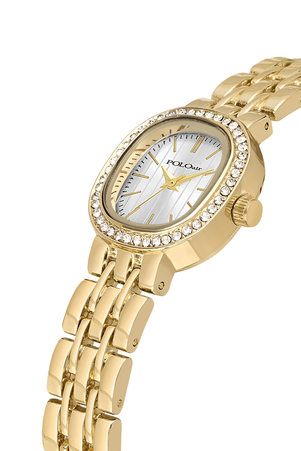 Lüx Taşlı Kadın Kol Saati Xoxo Bileklik Gold Renk Pl-1573B1 Altın Pl-1573B1