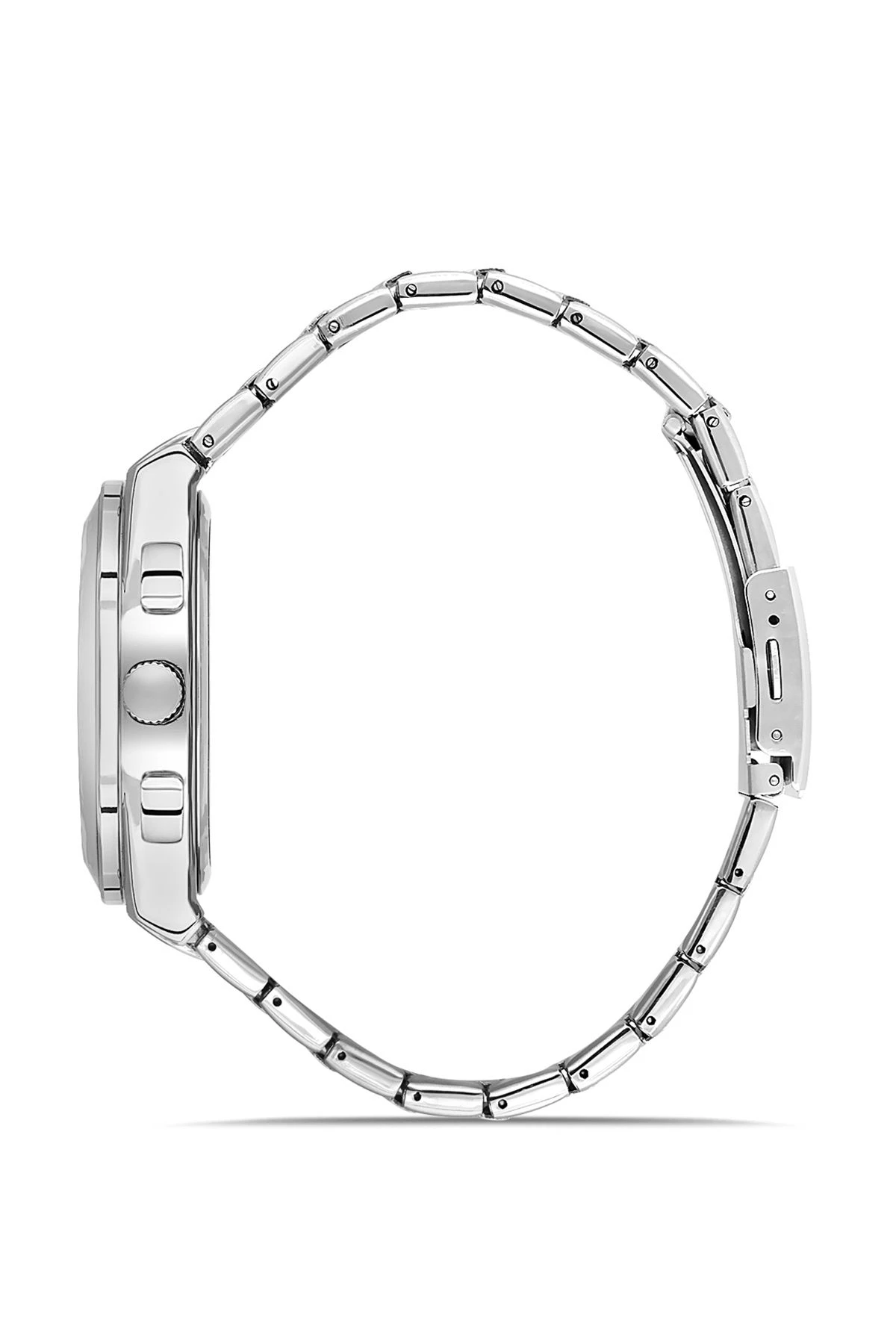 Metal Kasa Erkek Kol Saati Gümüş Koyu Yeşil Renk Pl-0990E4X Koyu Yeşil-Gümüş Pl-0990E4X