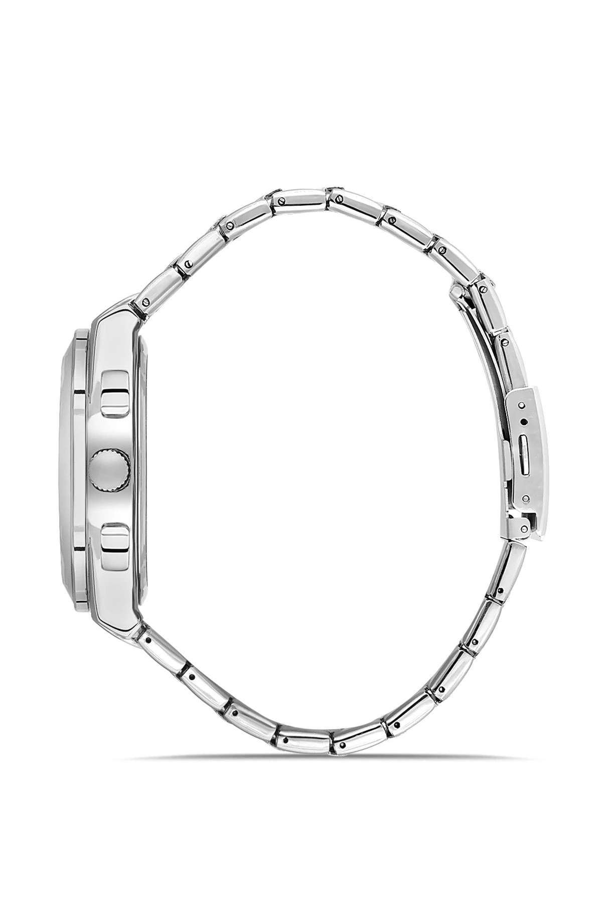 Metal Kasa Erkek Kol Saati Gümüş Siyah Renk Pl-0990E3X Siyah-Gümüş Pl-0990E3X