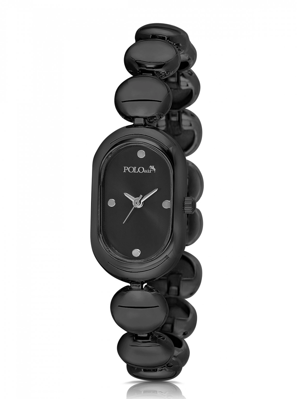 Oval Kasa Kadın Kol Saati Siyah Renk Pl-1596B6X