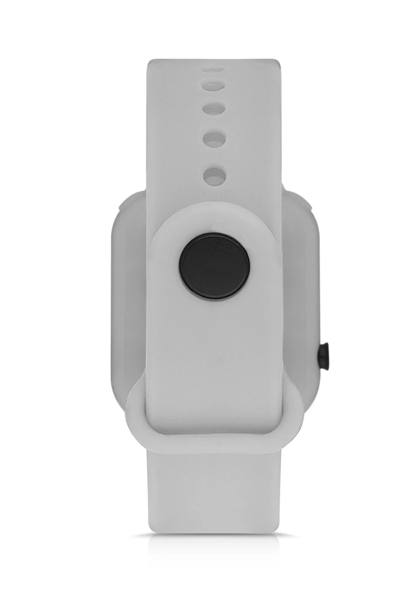 Polo Air Silikon Kordon Dijital Renkli Işıklı Unisex Kol Saati Gri Renk PL-1460B7