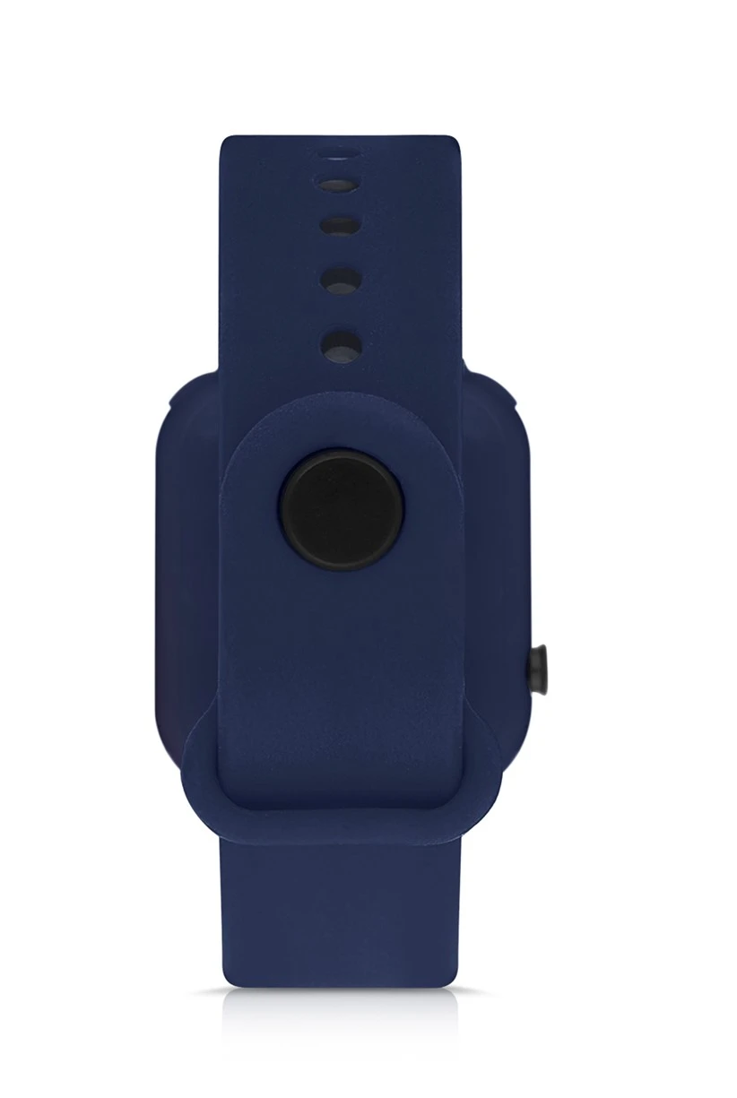 Polo Air Silikon Kordon Dijital Renkli Işıklı Unisex Kol Saati Lacivert Renk PL-1460B6