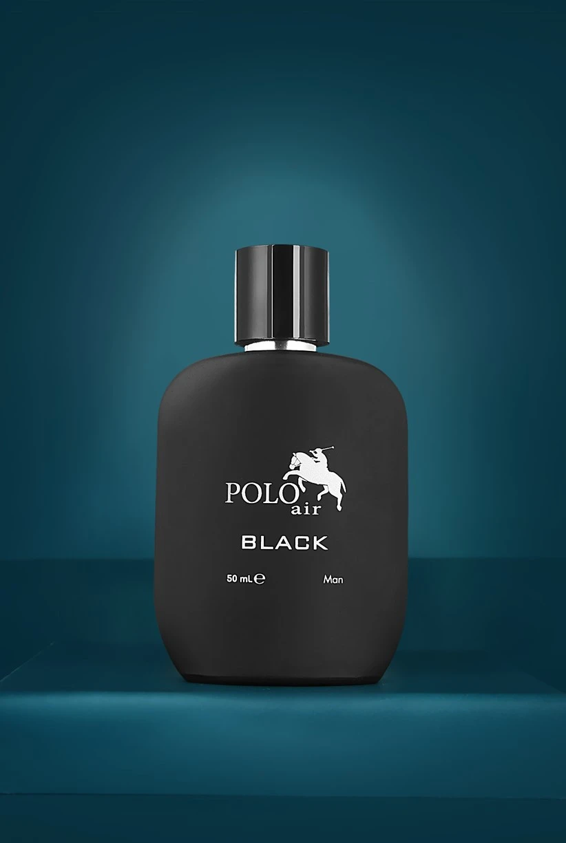 Polo Air Su Yolu Desen Cüzdan Kartlık Kemer Parfüm Seti Lacivert PM-15-L