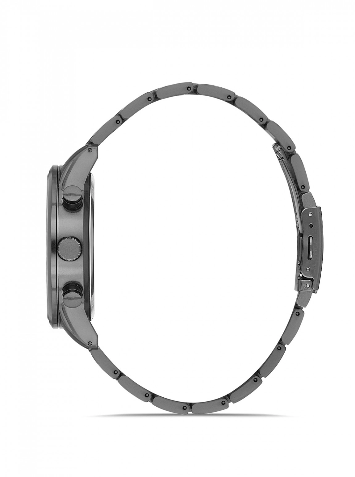 Şık Metal Erkek Kol Saati Antrasit Mavi Renk Pl-0962E6X
