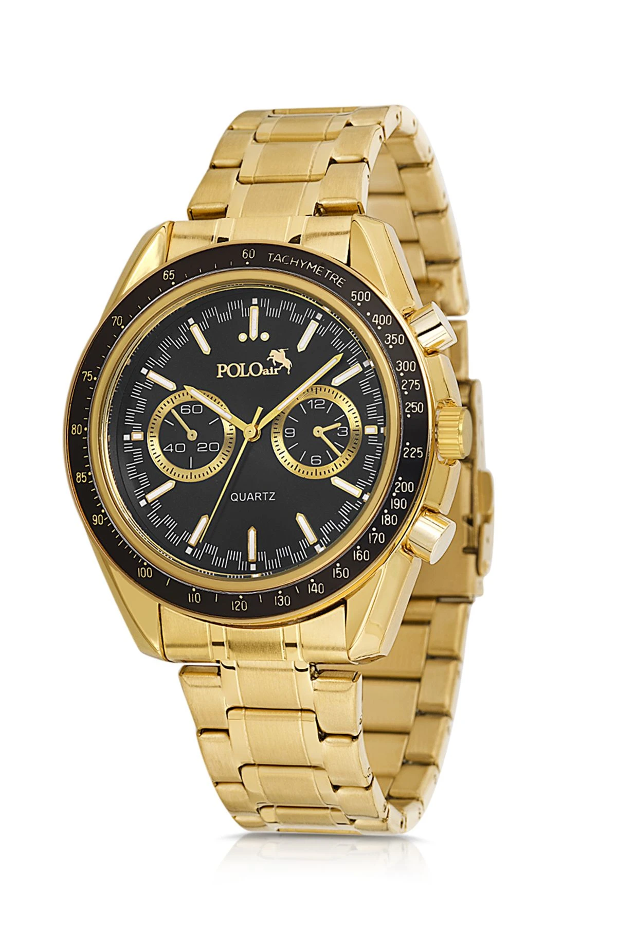 Spor Kasa Erkek Kol Saati Cüzdan Kemer Kartlık Çakmak Kombin Set Gold Taba Renk Pl-0991E4 Gold-Siyah-Taba Pl-0991E4