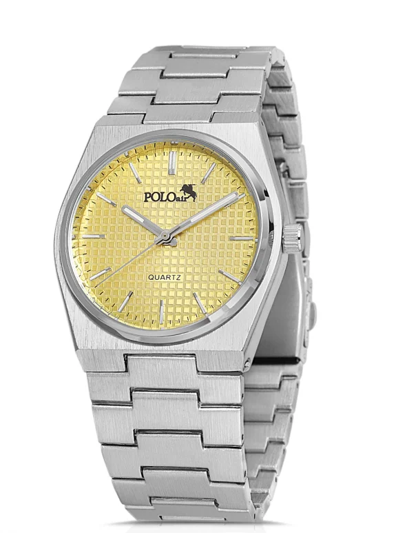 Polo Air Lüx Erkek Kol Saati Gümüş-Sarı PL-0860E4x