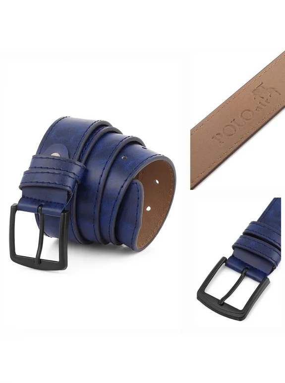Erkek El Çantası Cüzdan Kemer Kartlık Çakmak Set Lacivert Kombin Cn-30-L Lacivert Cn-30-L