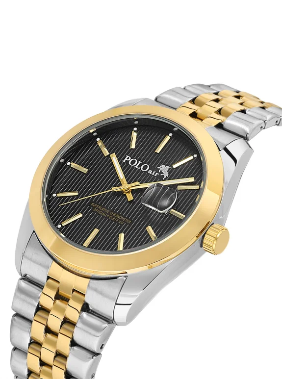 Erkek Kol Saati Cüzdan Kemer Kartlık Çakmak El Çanta Kombin Set Gold Gümüş Siyah Renk Pl-7082E6 Siyah Pl-7082E6