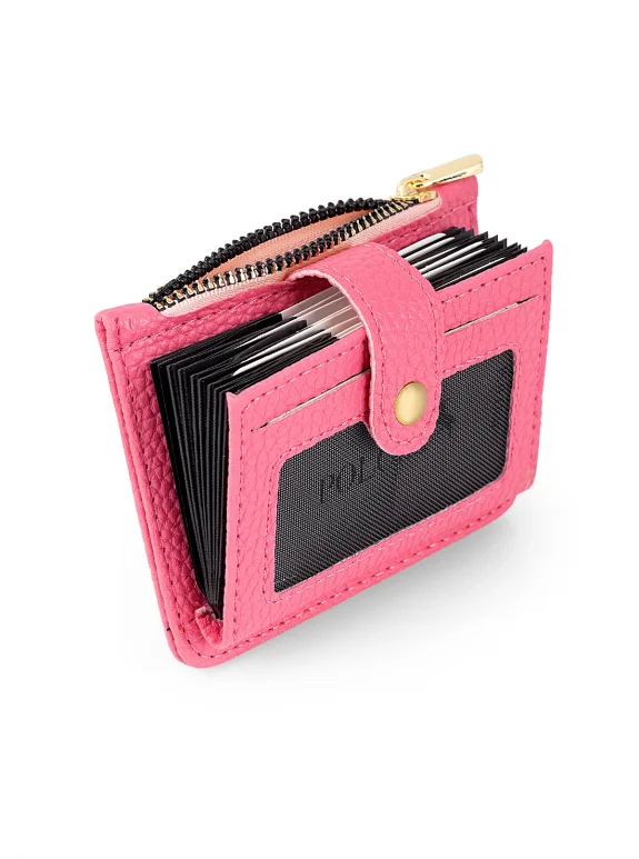 Fermuarlı Akordiyon Model Kartlık Pembe Renk Czn-710-P Pembe Czn-710-P