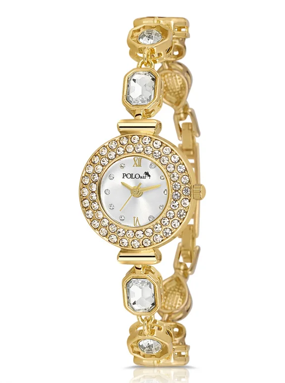 Geometrik Kristal Taş Kordon Gold Renk Pl-1578B1X Altın Pl-1578B1X