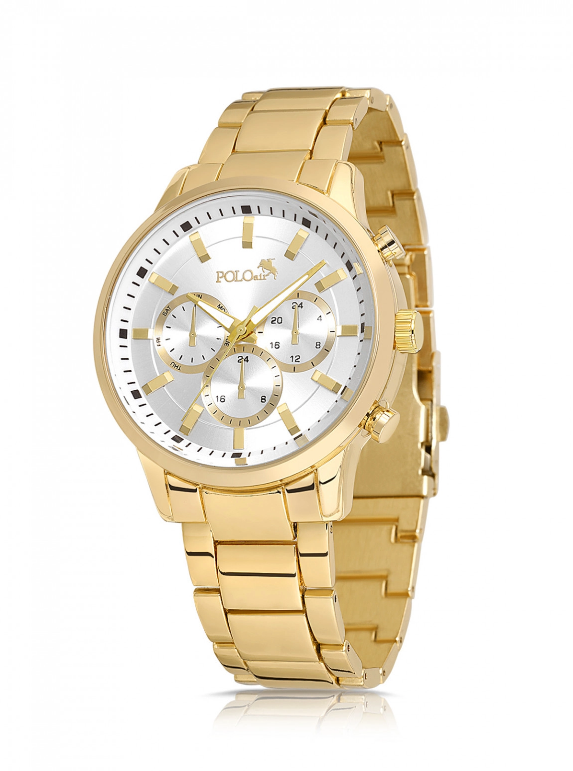 Klasik Erkek Kol Saati Gold Renk Pl-0968E5X