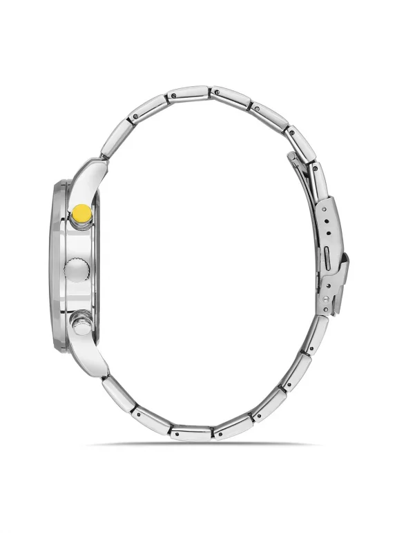 Klasik Metal Erkek Kol Saati Gümüş Sarı Renk Pl-0975E4X Gümüş-Sarı Pl-0975E4X