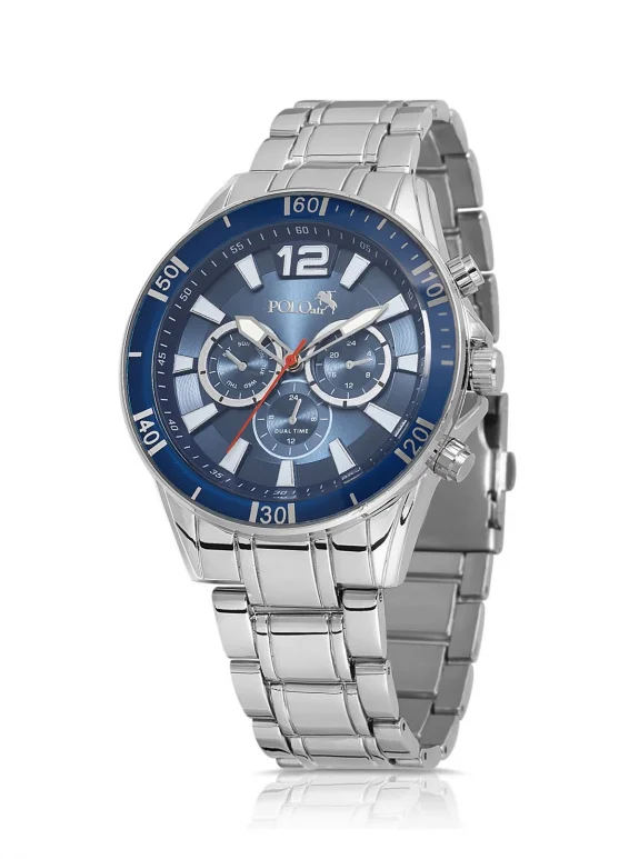 Lüx Metal Erkek Kol Saati Gümüş Lacivert Renk Pl-0971E2X Gümüş-Lacivert Pl-0971E2X