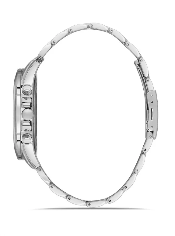 Lüx Metal Erkek Kol Saati Gümüş Lacivert Renk Pl-0971E2X Gümüş-Lacivert Pl-0971E2X