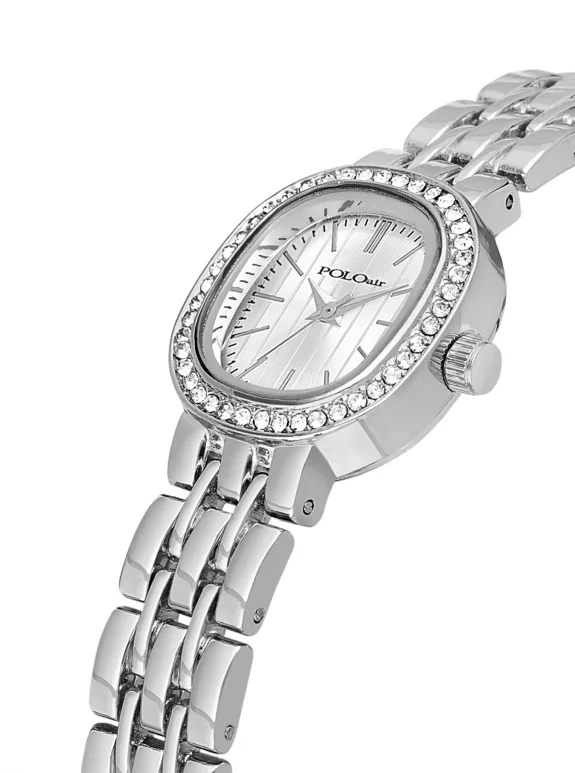 Lüx Taşlı Kadın Kol Saati Xoxo Bileklik Gümüş Renk Pl-1573B2 Gümüş Pl-1573B2