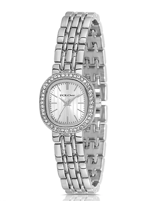 Lüx Taşlı Kadın Kol Saati Xoxo Bileklik Gümüş Renk Pl-1573B2 Gümüş Pl-1573B2