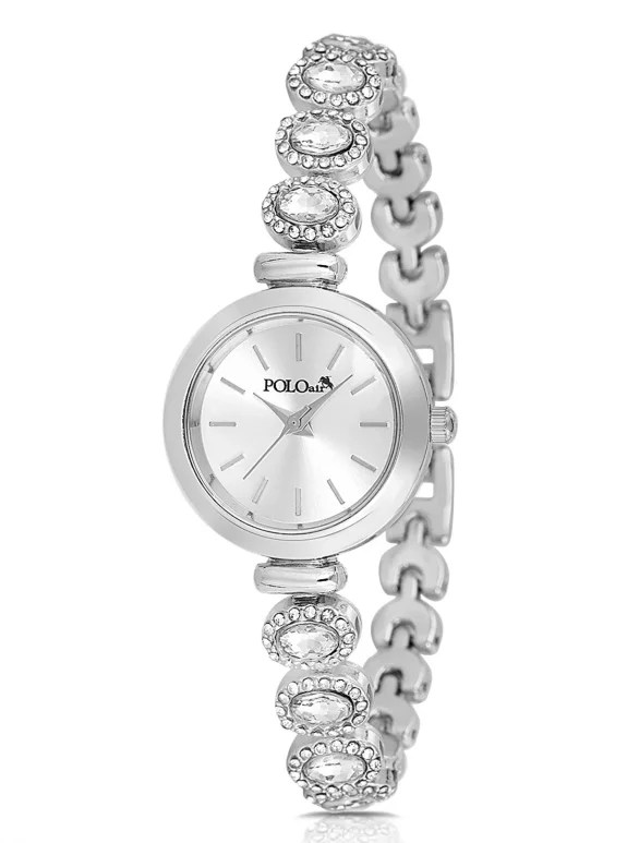 Lüx Taşlı Kordon Kadın Kol Saati Gümüş Renk Pl-1574B2X Gümüş Pl-1574B2X