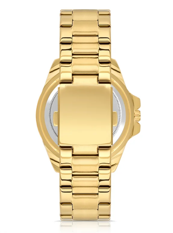 Mercek Takvimli Erkek Kol Saati Gold Siyah Renk Pl-7073E7X Altın Pl-7073E7X