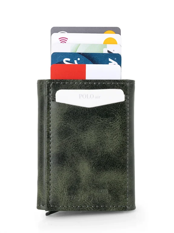 Otomatik Mekanizmalı Cüzdan Kemer Set Erkek Kol Saati Gümüş Yeşil Renk Pl-7060E3 Yeşil Pl-7060E3