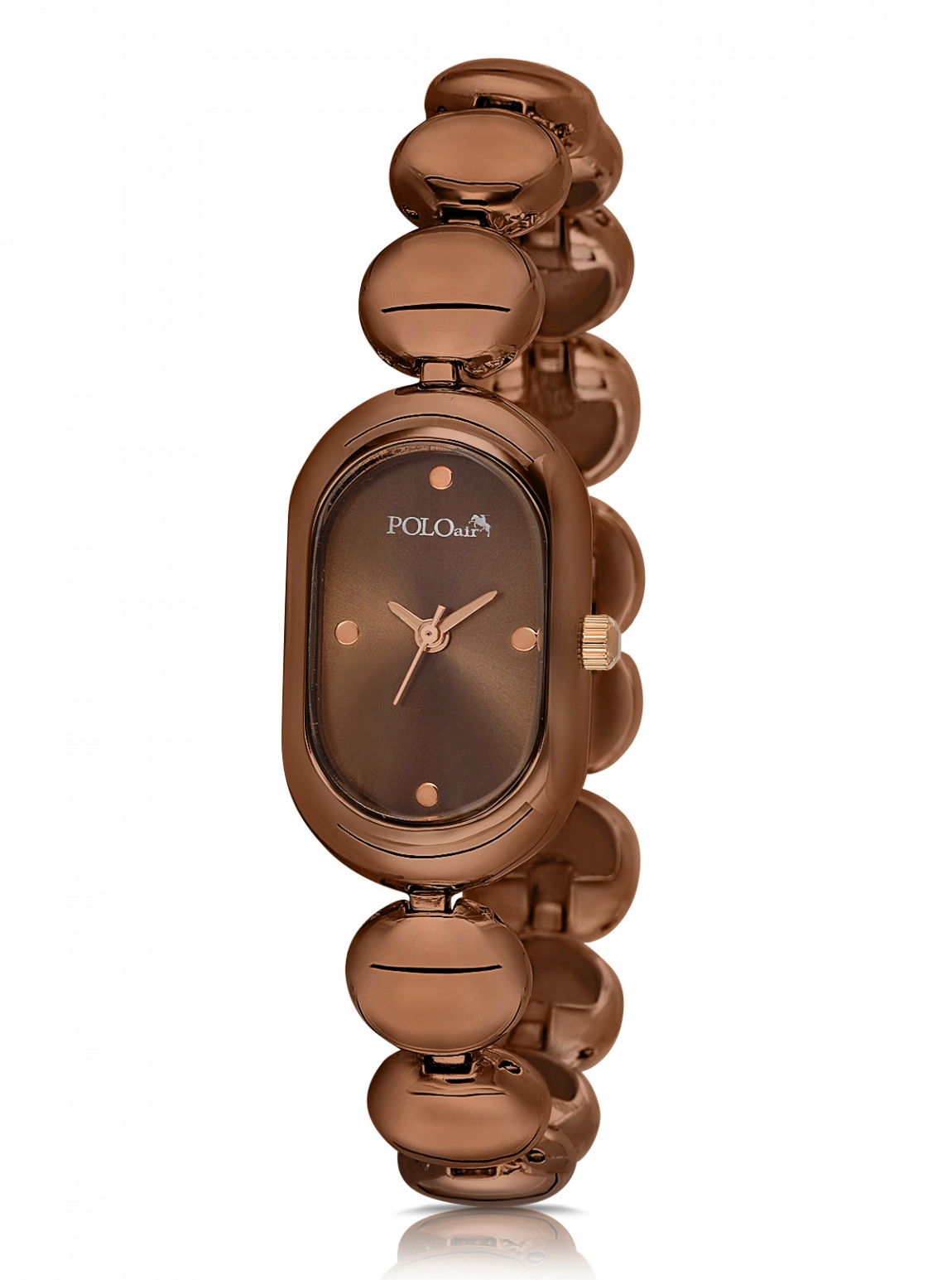 Oval Kasa Kadın Kol Saati Coffee Renk Pl-1596B5X