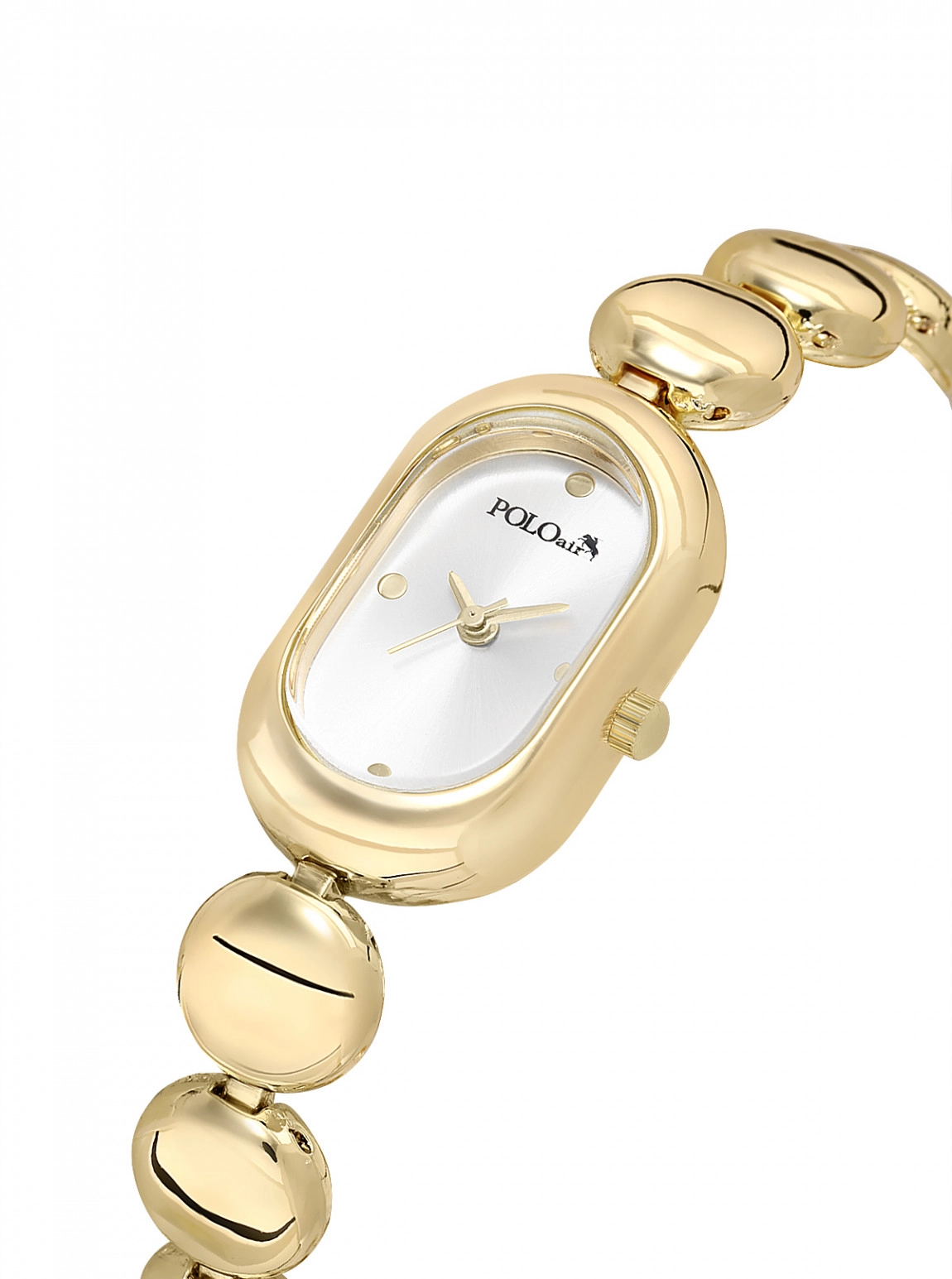 Oval Kasa Kadın Kol Saati Ve Dorika Bileklik Kombin Gold Renk Pl-1596B1