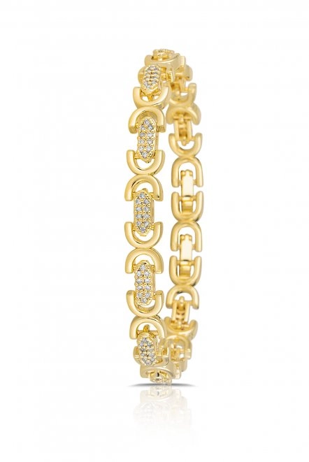 Oval Model Kadın Bileklik Gold Renk Blk-M7047-S Altın Blk-M7047-S