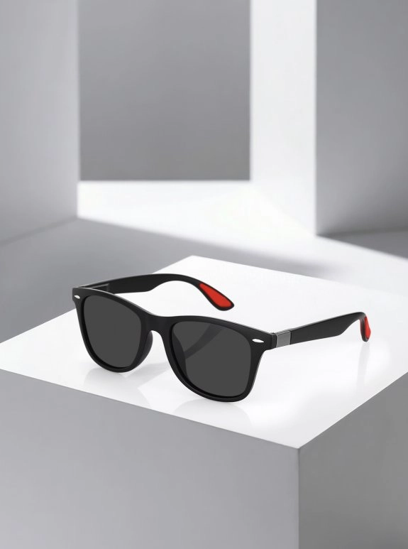 Polarize Erkek Güneş Gözlüğü Çerçeveli Unisex Yaylı Sap Siyah Renk Plg-2056C1