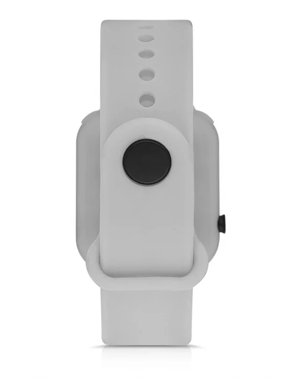 Polo Air Silikon Kordon Dijital Renkli Işıklı Unisex Kol Saati Gri Renk PL-1460B7