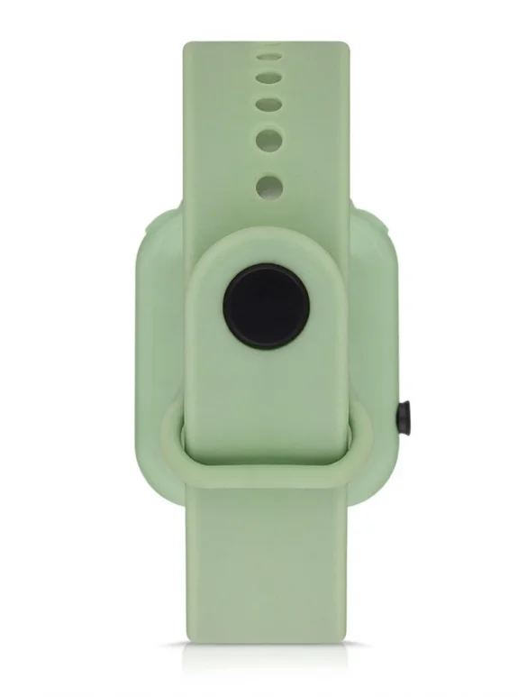 Polo Air Silikon Kordon Dijital Renkli Işıklı Unisex Kol Saati Yeşil Renk PL-1460B5