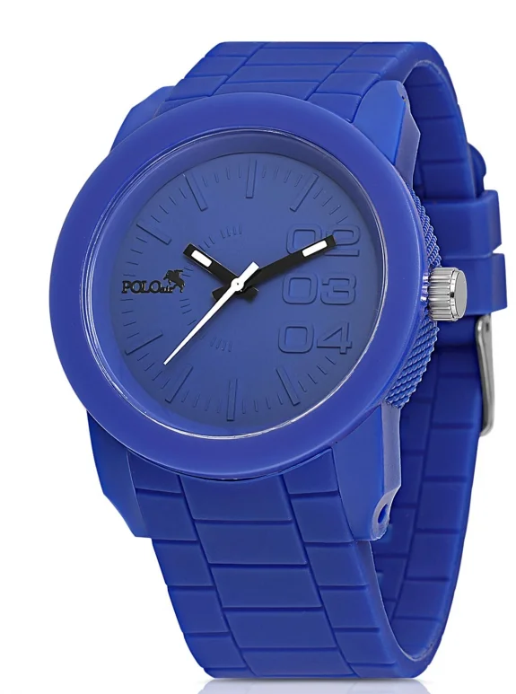 Silikon Kordon Spor Erkek Kol Saati Koyu Mavi Renk Pl-0947E6X Koyu-Mavi Pl-0947E6X