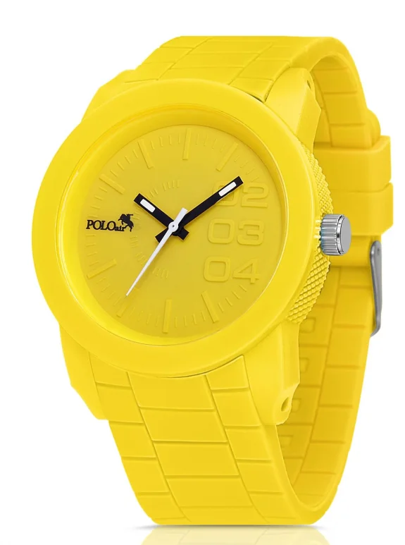 Silikon Kordon Spor Erkek Kol Saati Sarı Renk Pl-0947E7X Sarı Pl-0947E7X