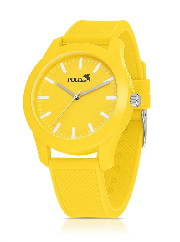 Silikon Kordon Unisex Bay-Bayan Spor Kol Saati Sarı Renk Pl-1510B5X Sarı Pl-1510B5X
