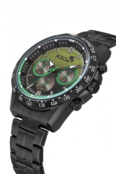 Spor Erkek Kol Saati Siyah Yeşil Renk Pl-7043E3X Yeşil Pl-7043E3X