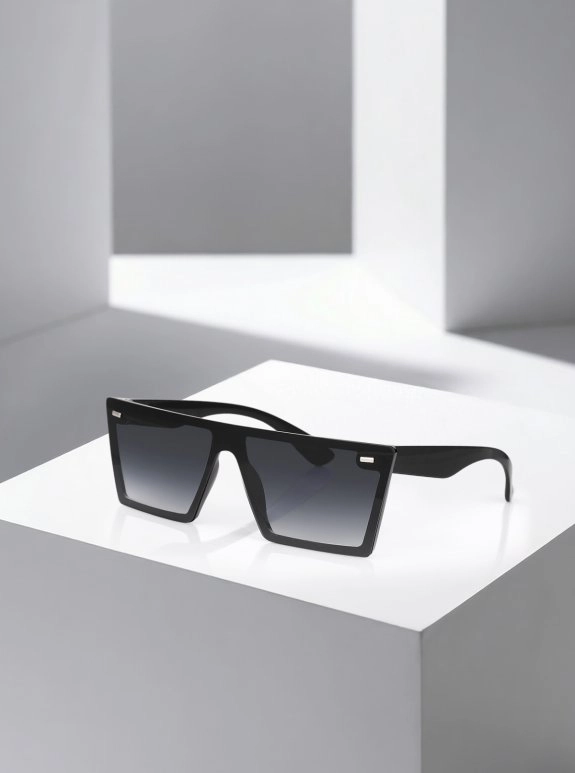 Uv400 Korumalı Degrade Unisex Güneş Gözlüğü Siyah Renk Plg-2112C1