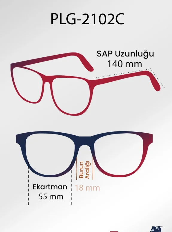 Uv400 Korumalı Metal Çerçeve Plastik Sap Unisex Güneş Gözlük Siyah Renk Plg-2102C1 Siyah Plg-2102C1