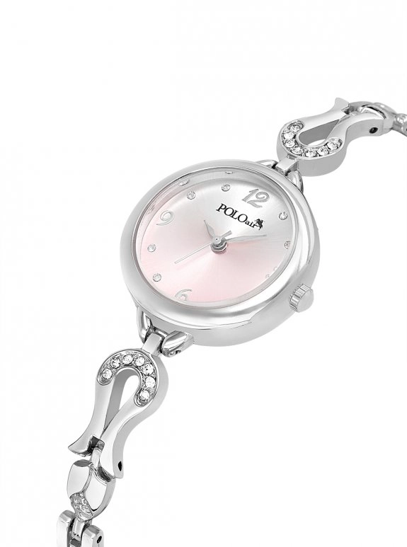 Vintage Kadın Kol Saati Gümüş Pembe Renk Pl-1599B4X