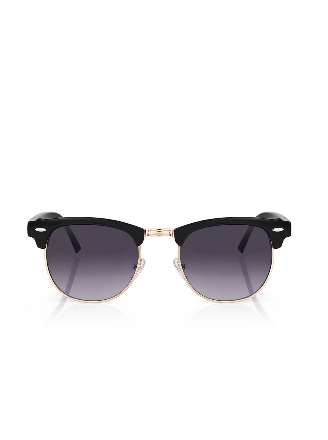 Unisex Güneş Gözlüğü Uv400 Koruma Siyah Renk Çerçeve Gold Plg-2076C1