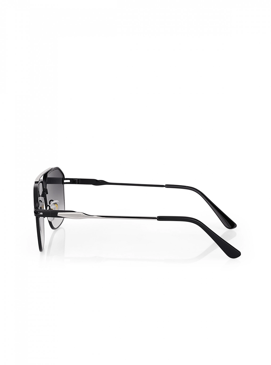 Uv400 Korumalı Metal Çerçeve Erkek Güneş Gözlüğü Siyah Gümüş Renk Plg-2121C3