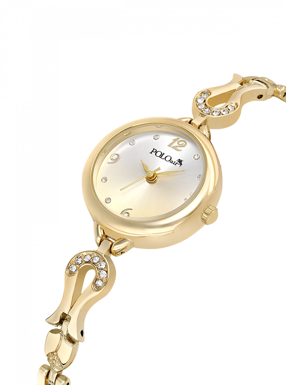 Vintage Kadın Kol Saati Ve Oval Bileklik Kombin Gold Renk Pl-1599B1